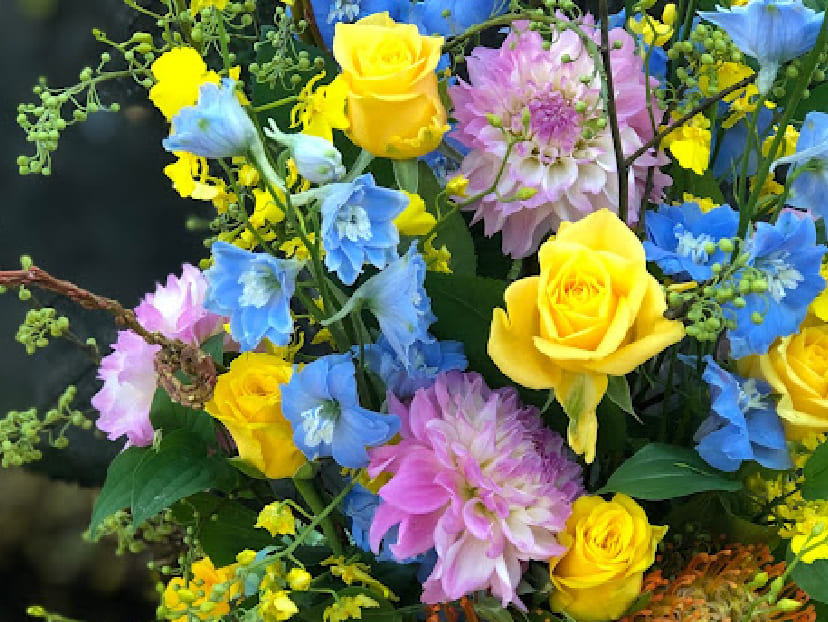 花を届ける