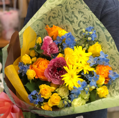 ラインでお花を 選べます